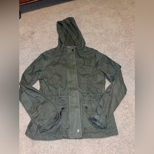 Green fall zip jacket